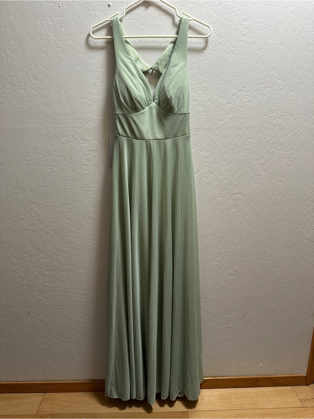 Azazie Dusty Sage Green Bridesmaid Dress NWT